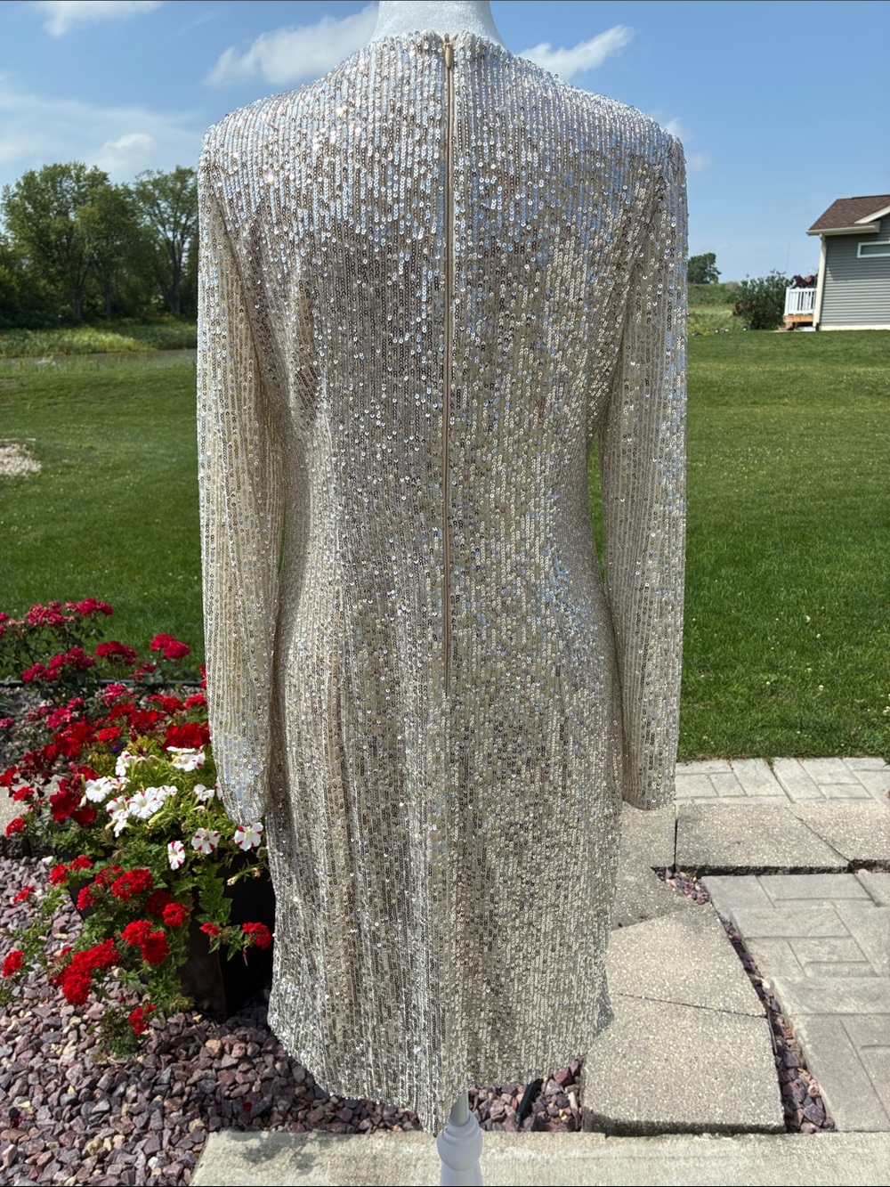 Eliza J Sequin Sheath Dress - Picture 4 of 12